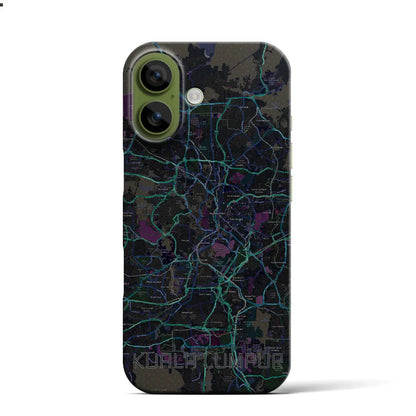 【クアラルンプール（マレーシア）】地図柄iPhoneケース（バックカバータイプ）