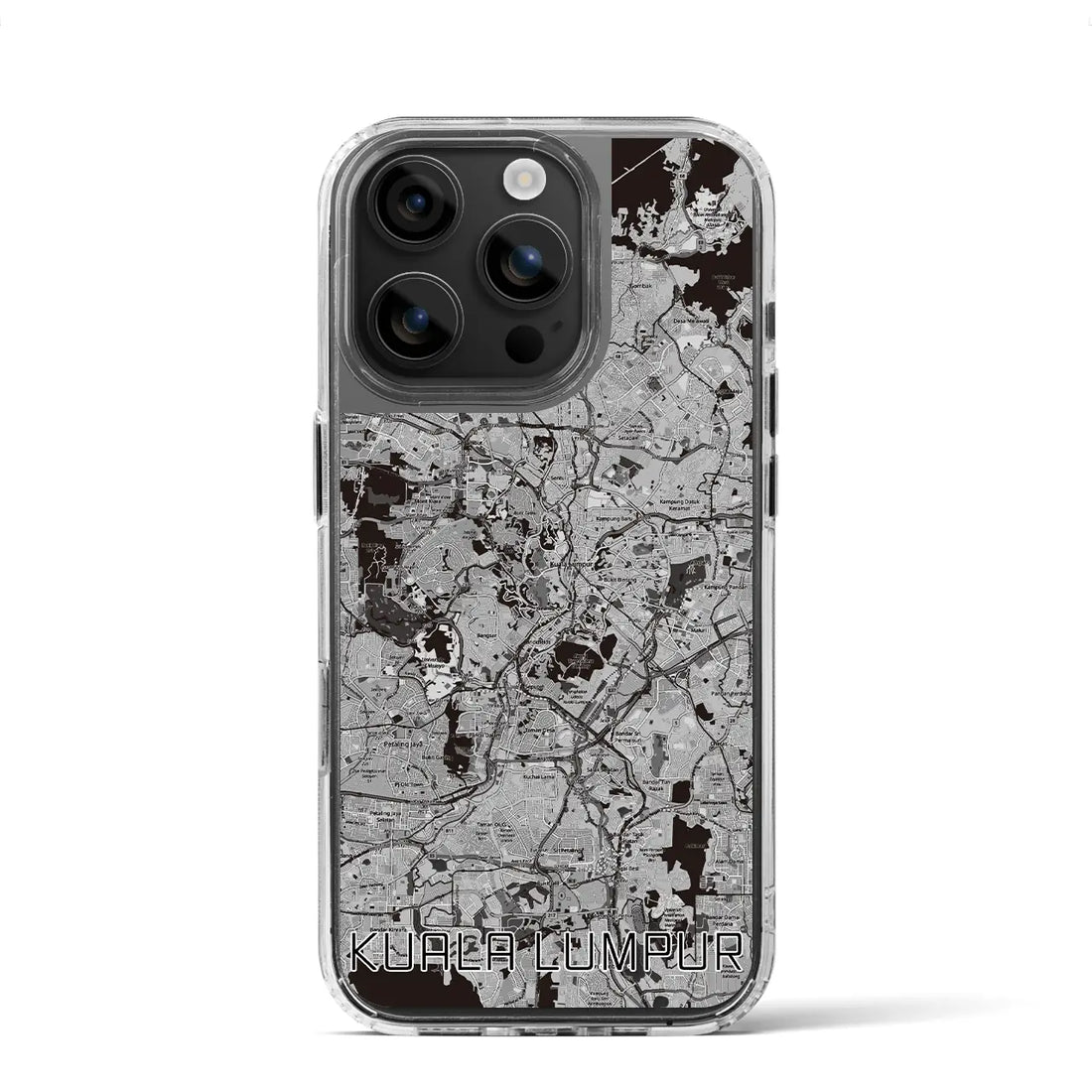 【クアラルンプール(マレーシア)】地図柄iPhoneケース(MagSafeタイプ)