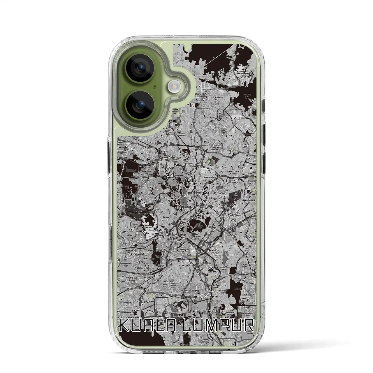 【クアラルンプール（マレーシア）】地図柄iPhoneケース（MagSafeタイプ）