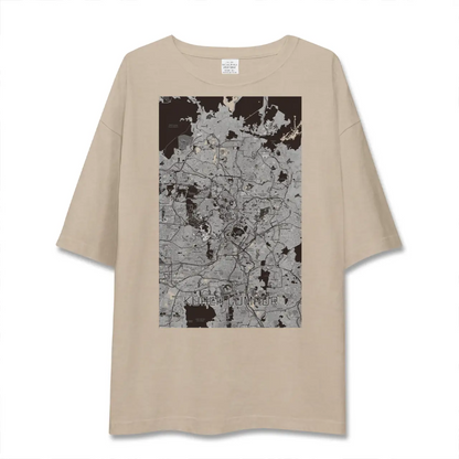 【クアラルンプール（マレーシア）】地図柄ビッグシルエットTシャツ