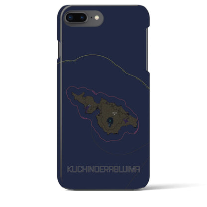 【口永良部島（鹿児島県）】地図柄iPhoneケース（バックカバータイプ）