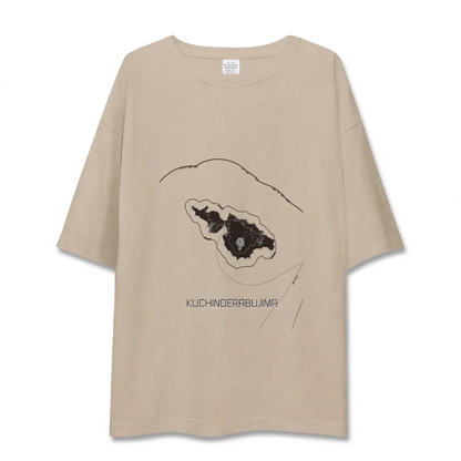 【口永良部島（鹿児島県）】地図柄ビッグシルエットTシャツ