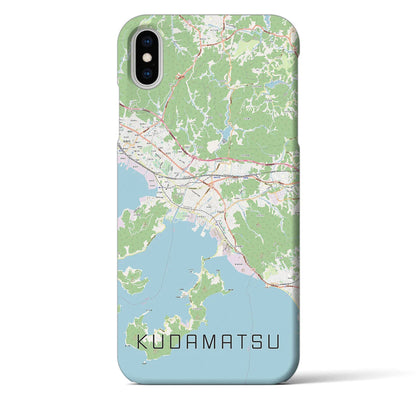 【下松（山口県）】地図柄iPhoneケース（バックカバータイプ）