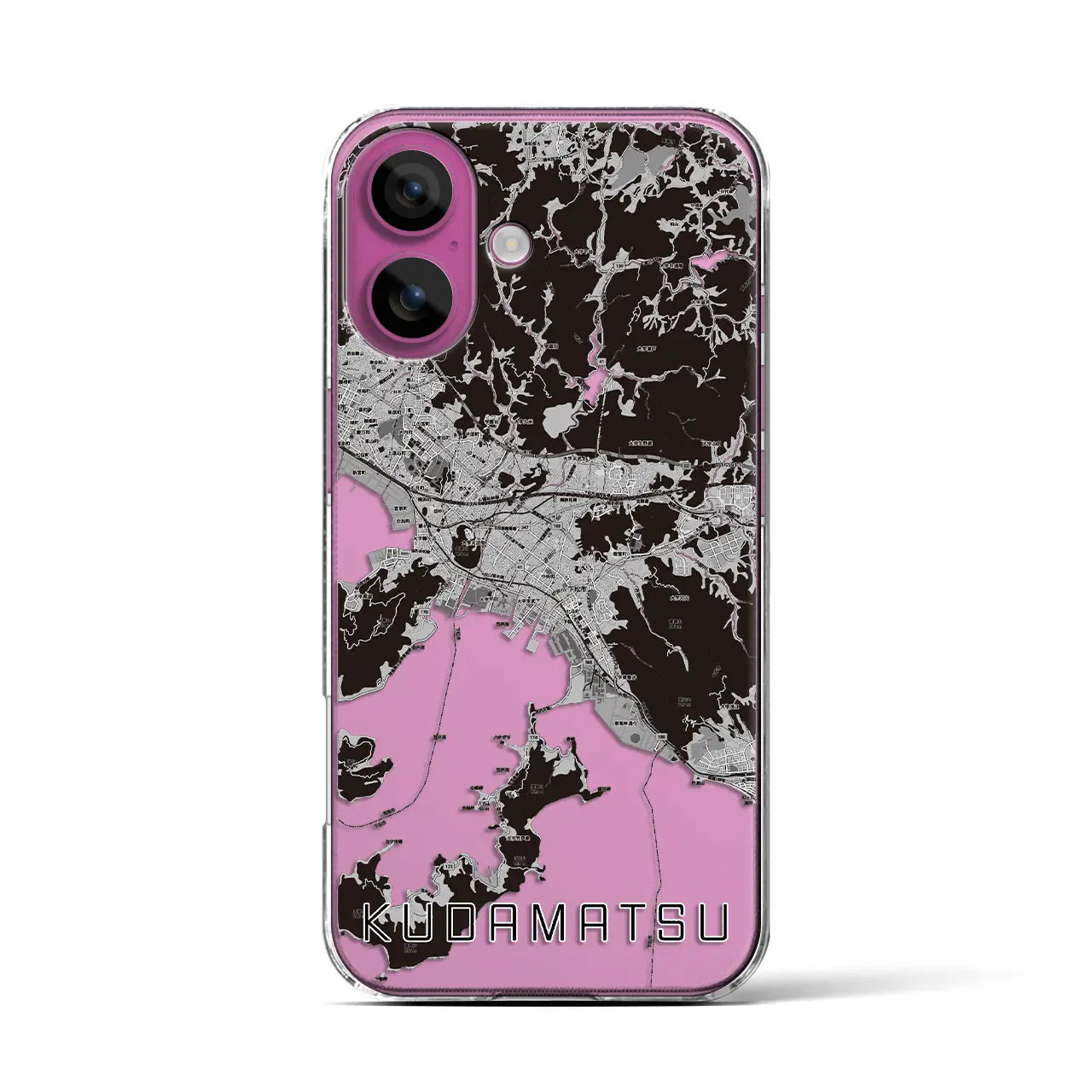 【下松（山口県）】地図柄iPhoneケース（クリアタイプ）