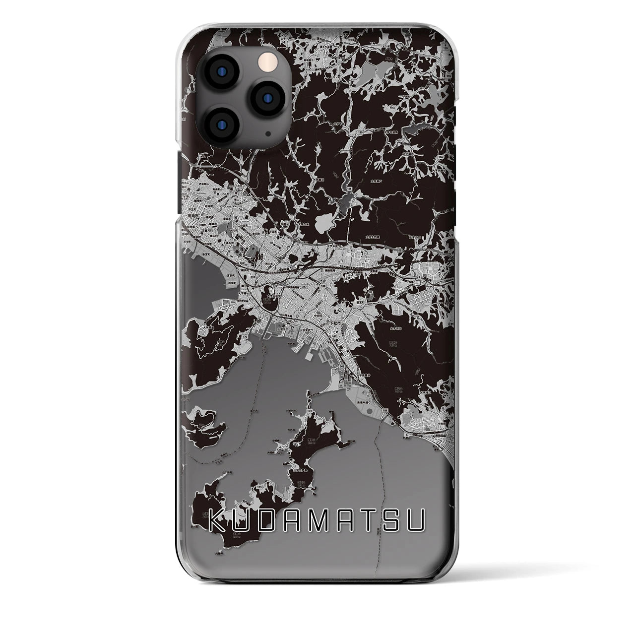 【下松（山口県）】地図柄iPhoneケース（クリアタイプ）