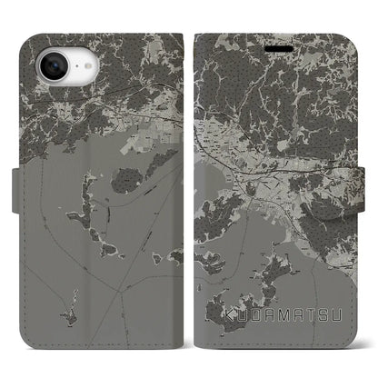 【下松（山口県）】地図柄iPhoneケース（手帳タイプ）