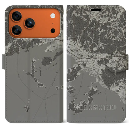 【下松（山口県）】地図柄iPhoneケース（手帳タイプ）