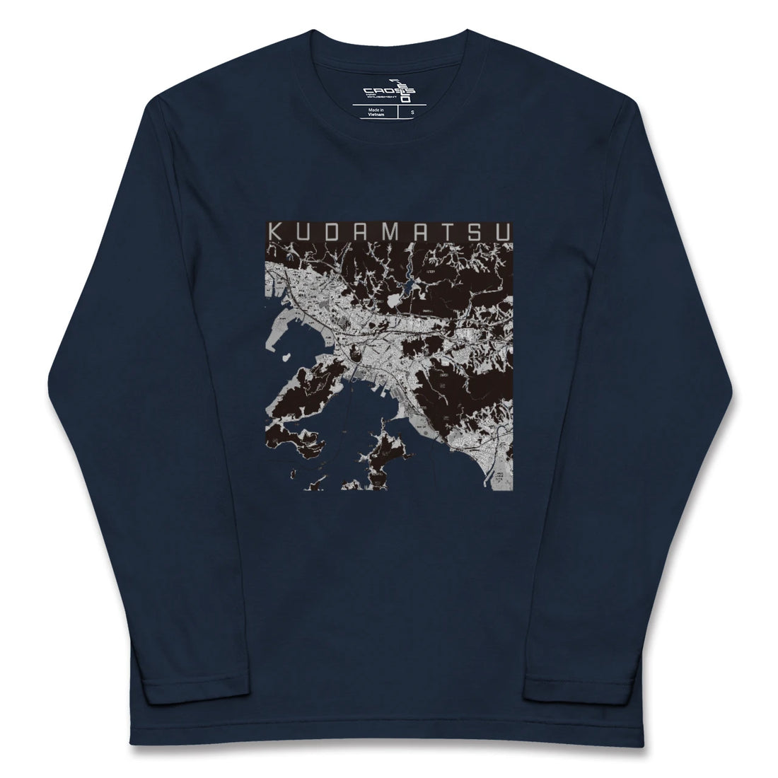 【下松（山口県）】地図柄ロングスリーブTシャツ