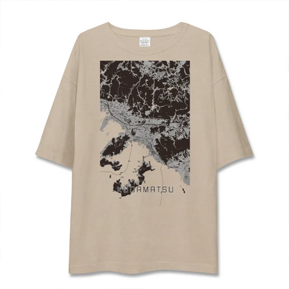 【下松（山口県）】地図柄ビッグシルエットTシャツ