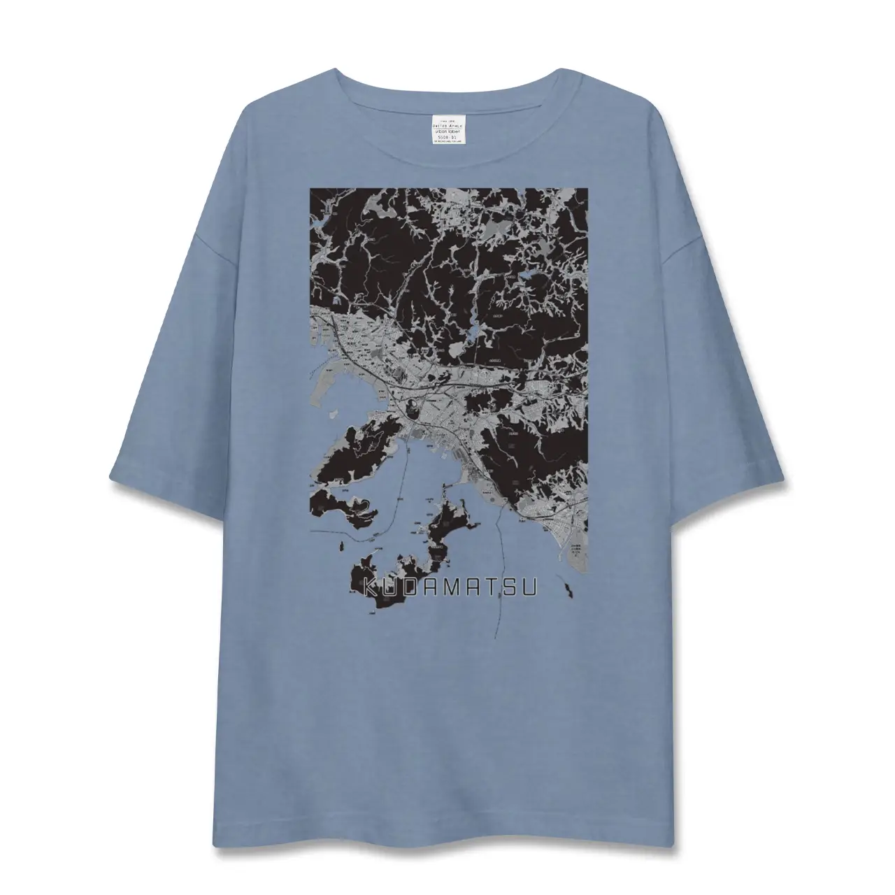 【下松（山口県）】地図柄ビッグシルエットTシャツ