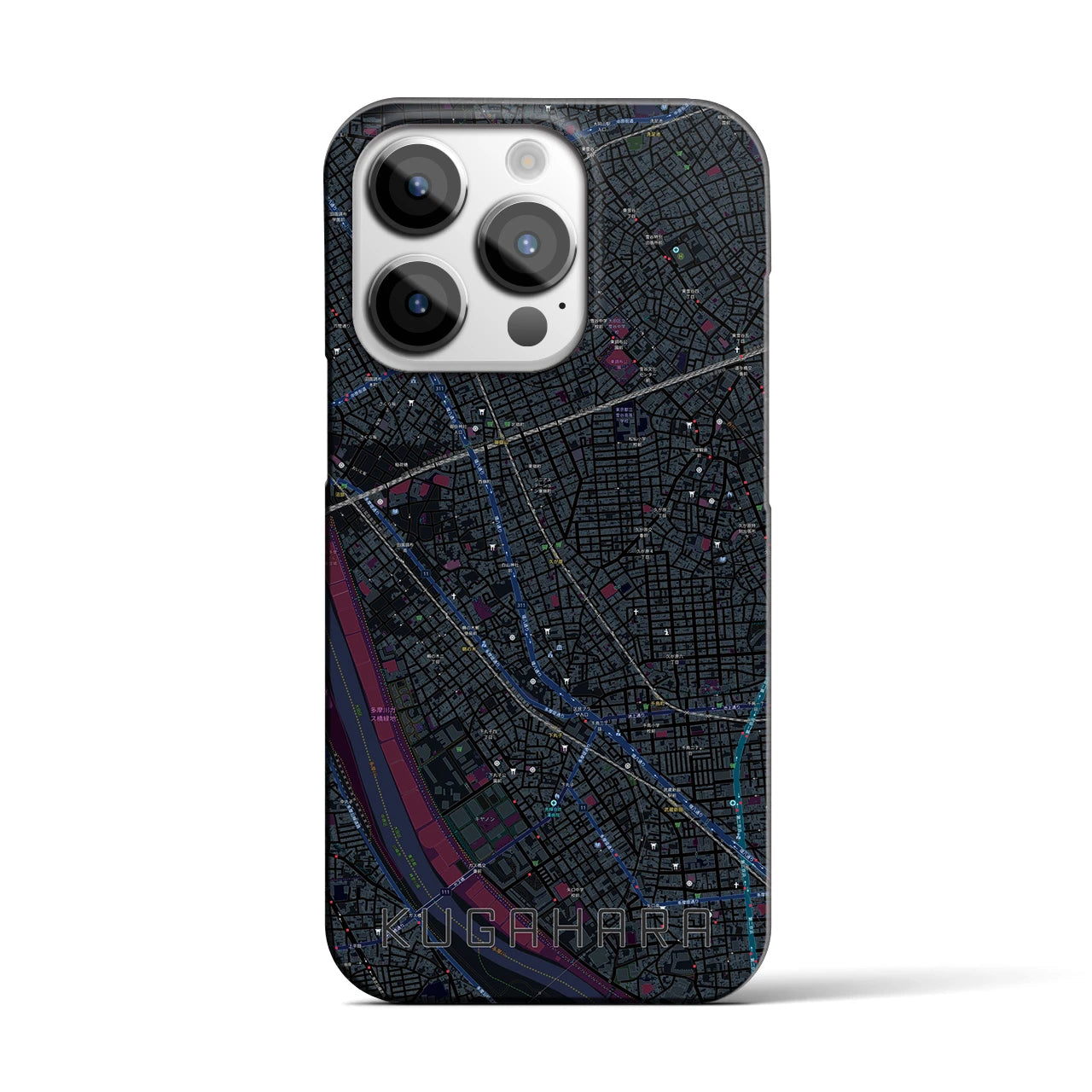 【久が原（東京都）】地図柄iPhoneケース（バックカバータイプ）