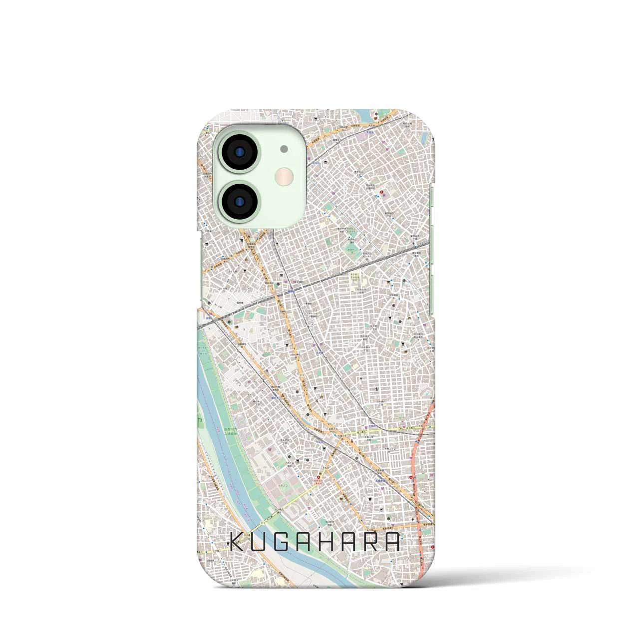 【久が原（東京都）】地図柄iPhoneケース（バックカバータイプ）
