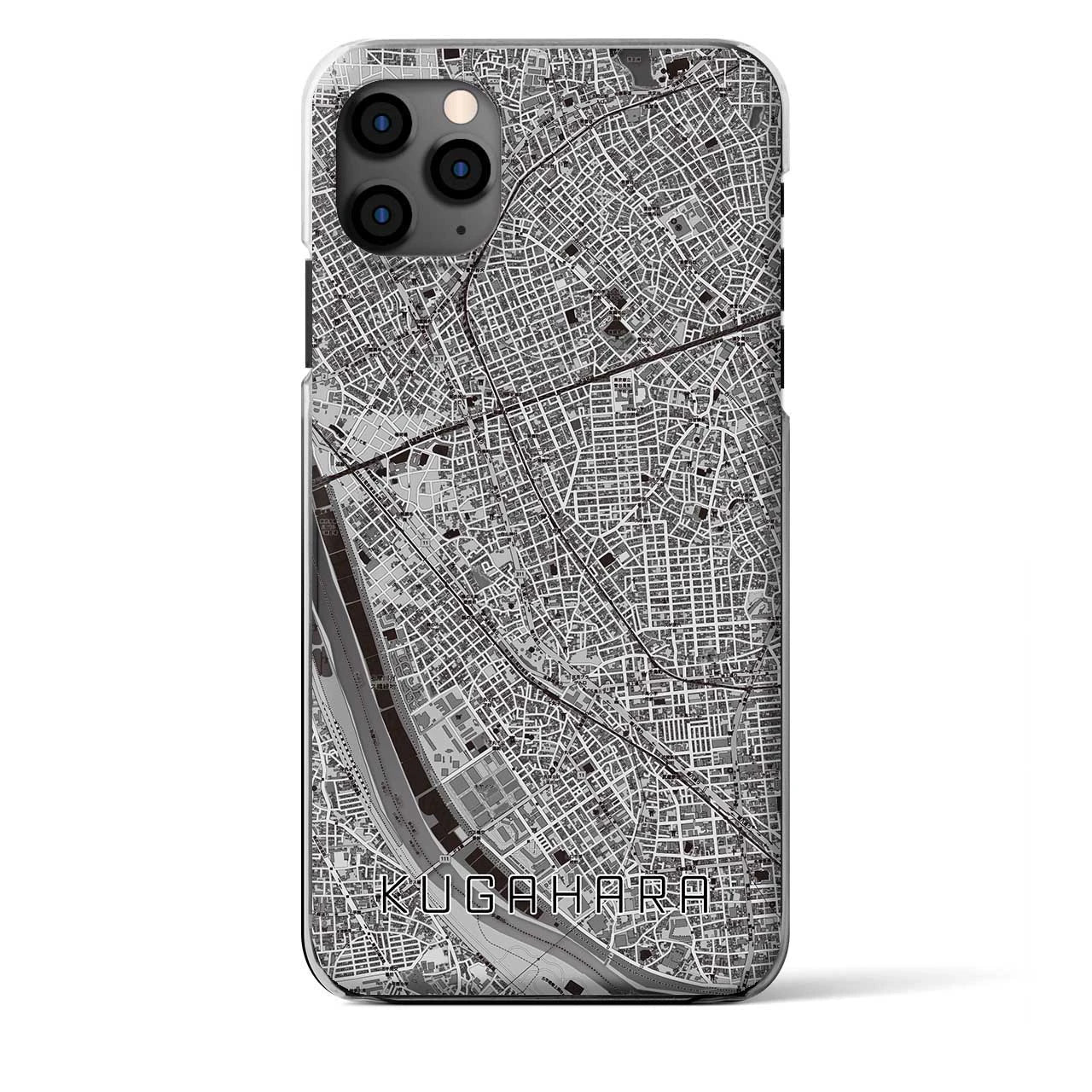【久が原（東京都）】地図柄iPhoneケース（クリアタイプ）