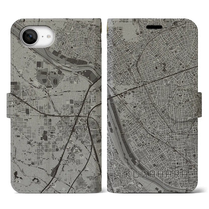 【久が原（東京都）】地図柄iPhoneケース（手帳タイプ）