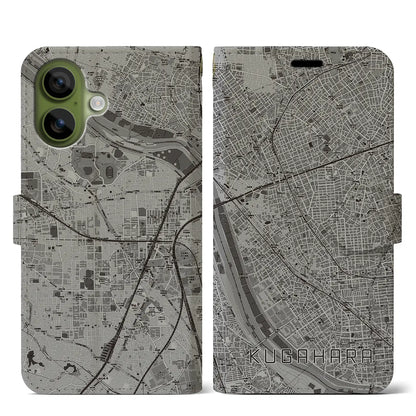 【久が原（東京都）】地図柄iPhoneケース（手帳タイプ）