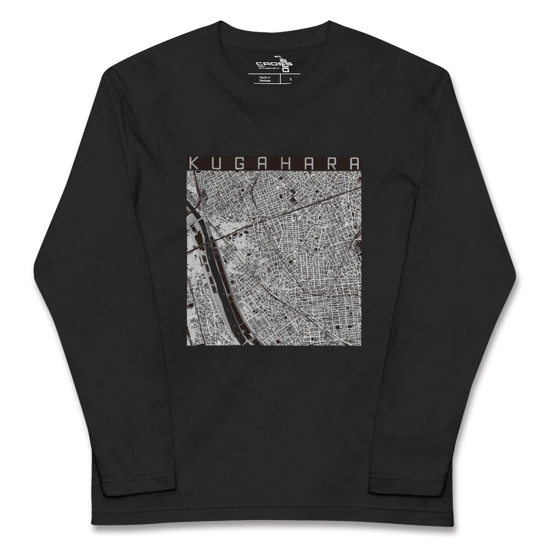 【久が原(東京都)】地図柄ロングスリーブTシャツ