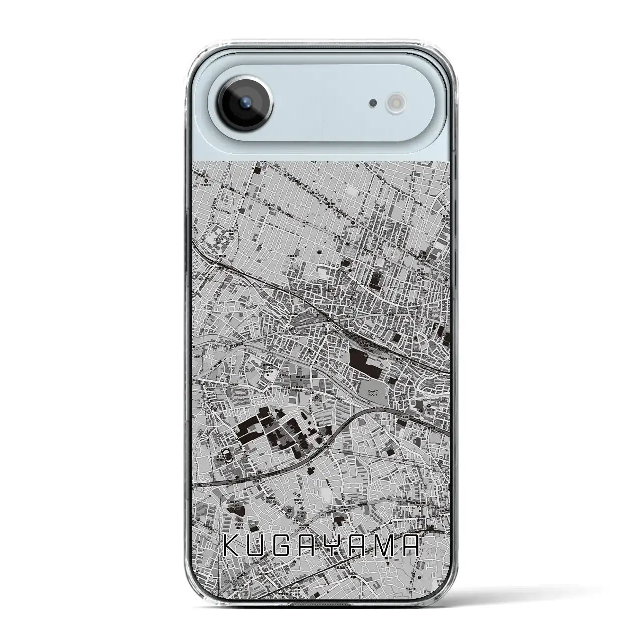 【久我山（東京都）】地図柄iPhoneケース（クリアタイプ）