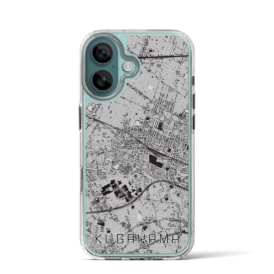 【久我山（東京都）】地図柄iPhoneケース（MagSafeタイプ）モノトーン・iPhone 16 Pro 用