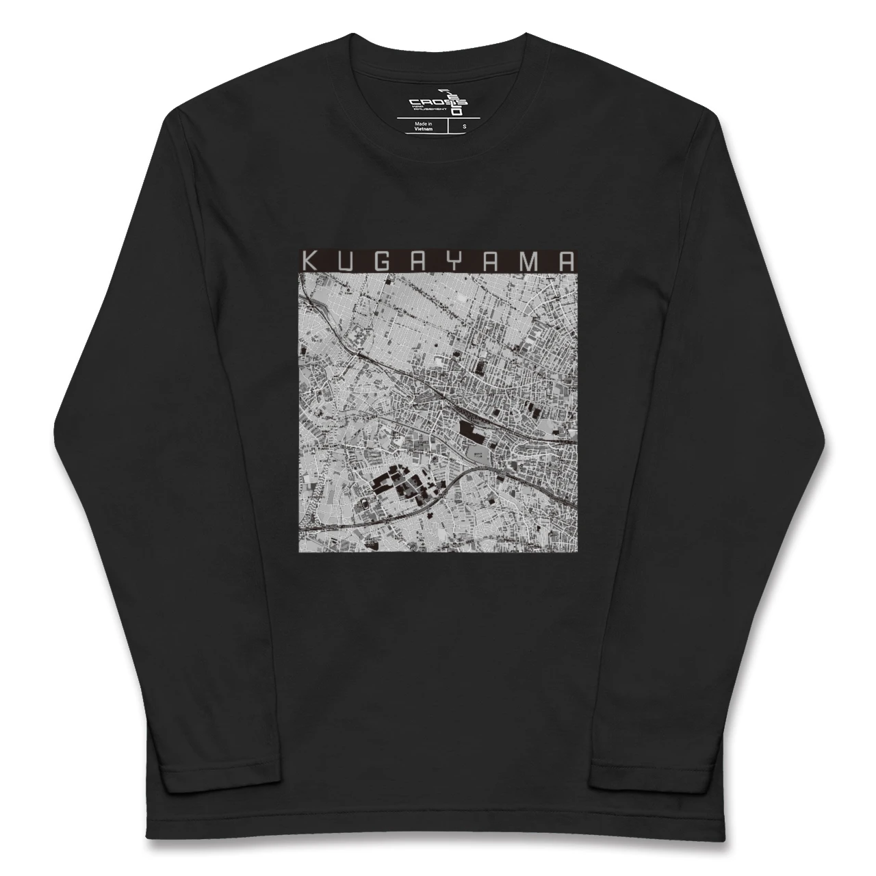 【久我山（東京都）】地図柄ロングスリーブTシャツ