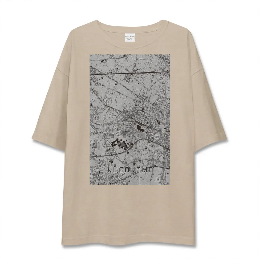 【久我山(東京都)】地図柄ビッグシルエットTシャツ