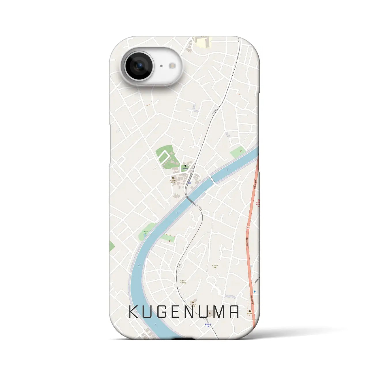 【鵠沼（神奈川県）】地図柄iPhoneケース（バックカバータイプ）