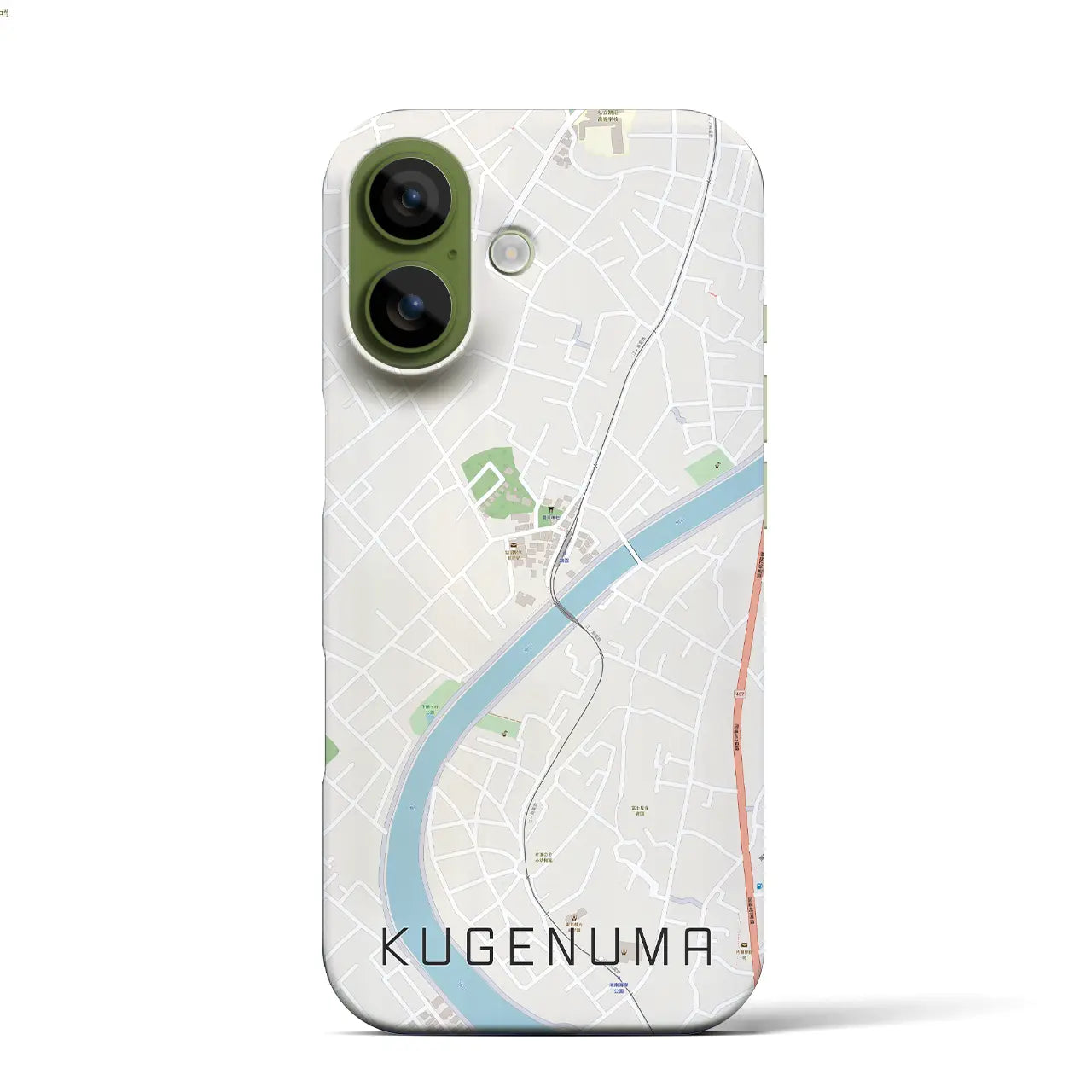 【鵠沼（神奈川県）】地図柄iPhoneケース（バックカバータイプ）