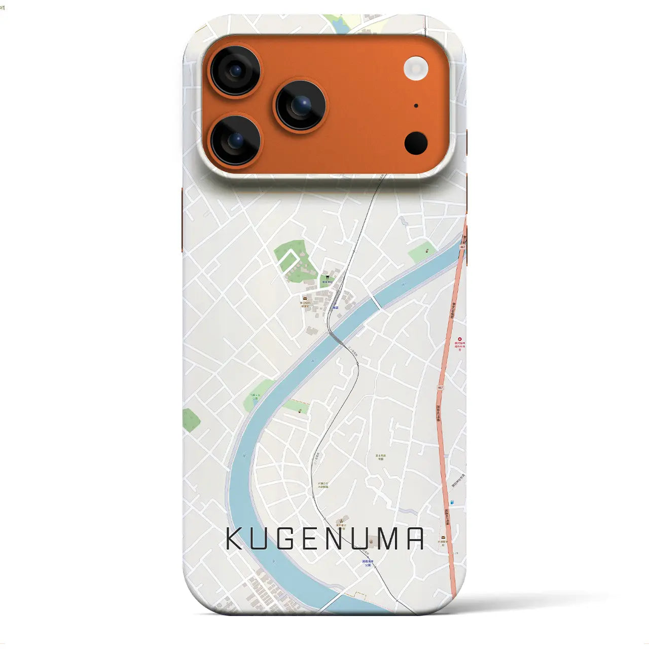 【鵠沼（神奈川県）】地図柄iPhoneケース（バックカバータイプ）