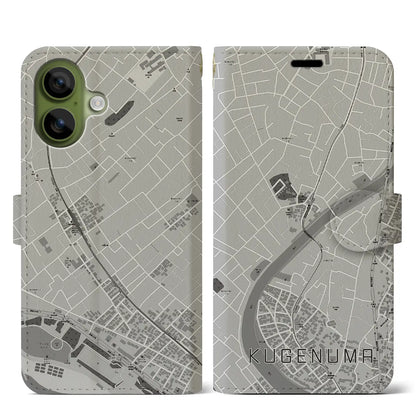 【鵠沼（神奈川県）】地図柄iPhoneケース（手帳タイプ）