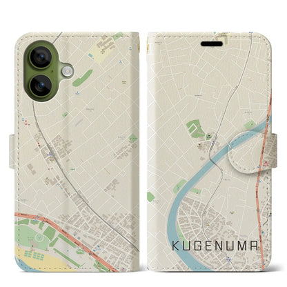 【鵠沼（神奈川県）】地図柄iPhoneケース（手帳タイプ）