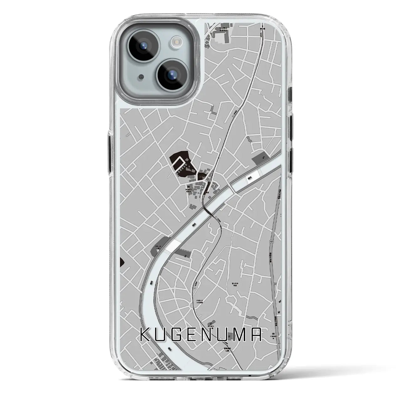 【鵠沼（神奈川県）】地図柄iPhoneケース（MagSafeタイプ）