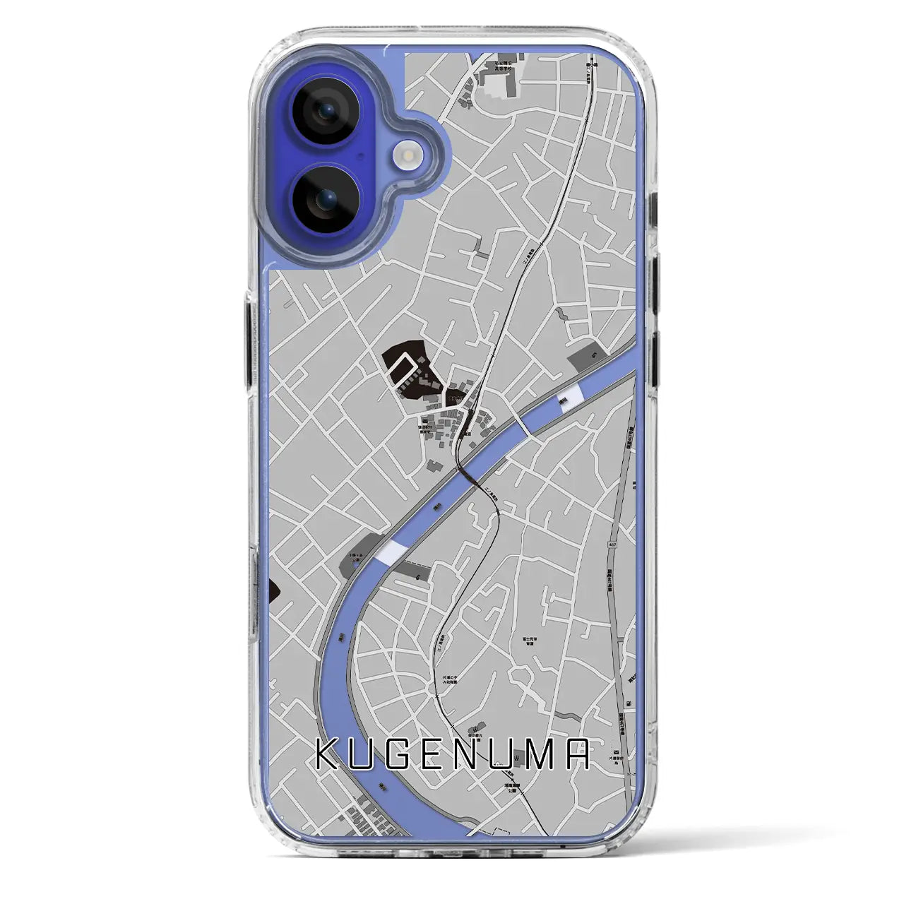 【鵠沼（神奈川県）】地図柄iPhoneケース（MagSafeタイプ）