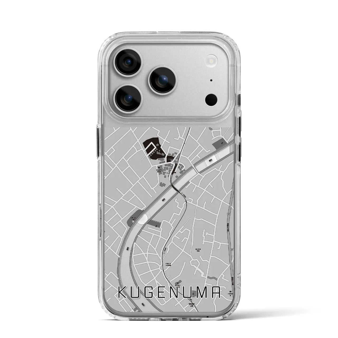 【鵠沼（神奈川県）】地図柄iPhoneケース（MagSafeタイプ）