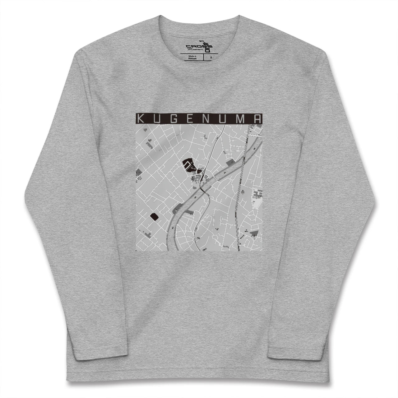【鵠沼（神奈川県）】地図柄ロングスリーブTシャツ