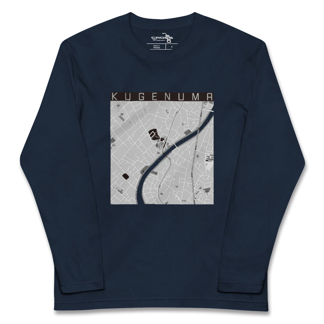 【鵠沼（神奈川県）】地図柄ロングスリーブTシャツ