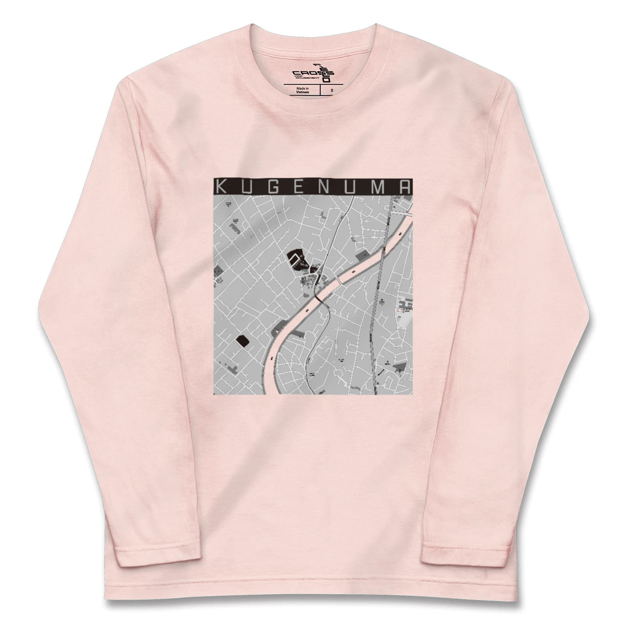 【鵠沼（神奈川県）】地図柄ロングスリーブTシャツ