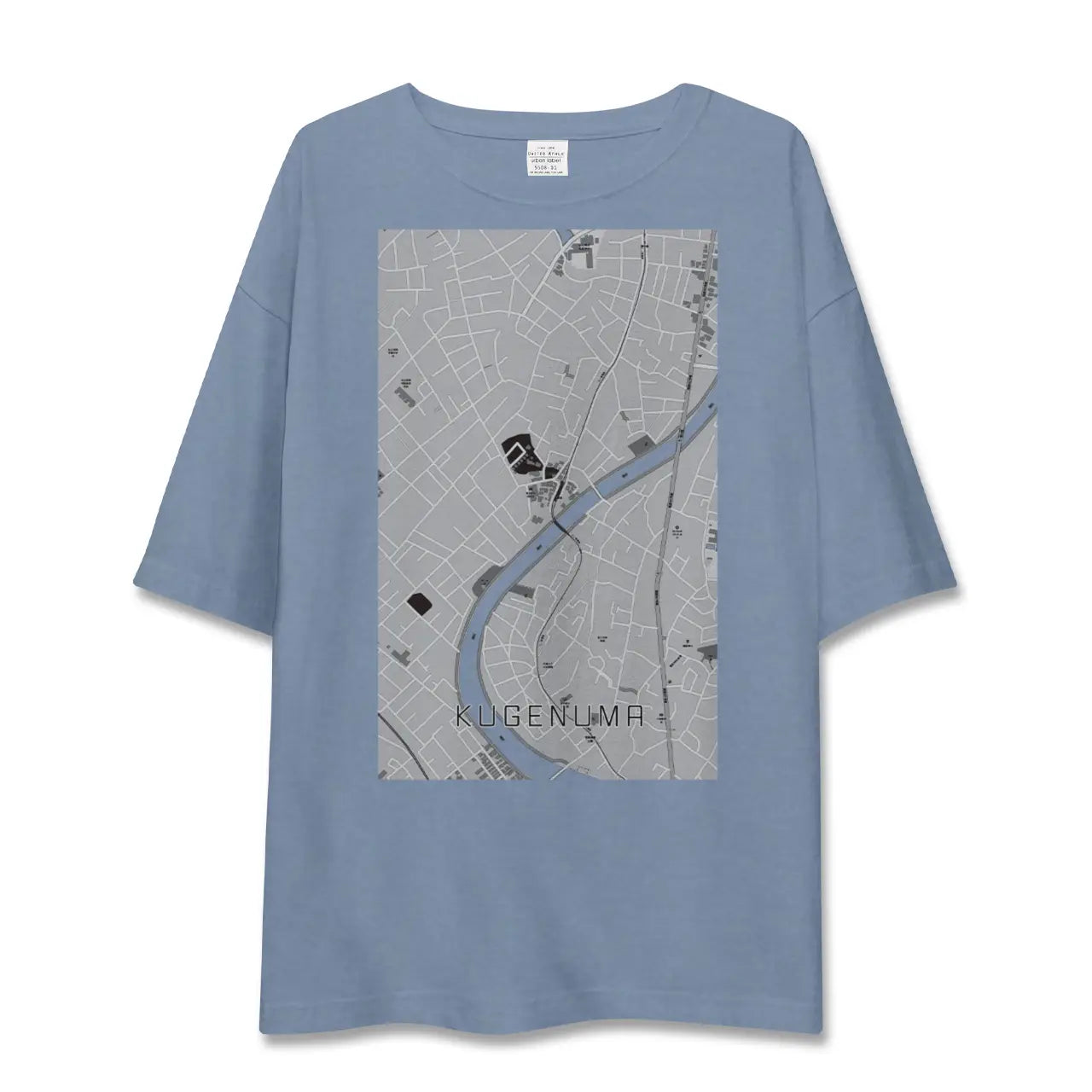 【鵠沼（神奈川県）】地図柄ビッグシルエットTシャツ