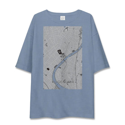 【鵠沼（神奈川県）】地図柄ビッグシルエットTシャツ