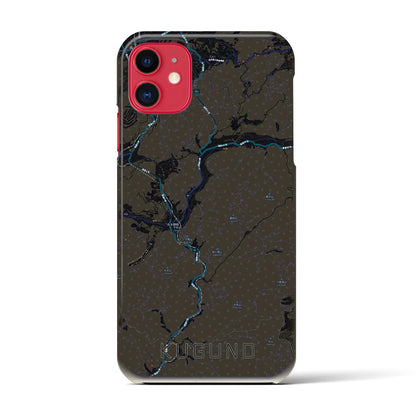 【久々野（岐阜県）】地図柄iPhoneケース（バックカバータイプ）