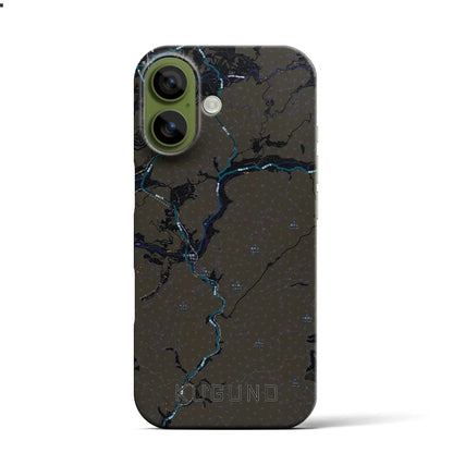 【久々野（岐阜県）】地図柄iPhoneケース（バックカバータイプ）