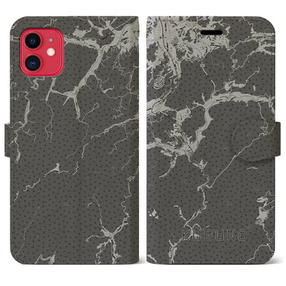 【久々野（岐阜県）】地図柄iPhoneケース（手帳タイプ）