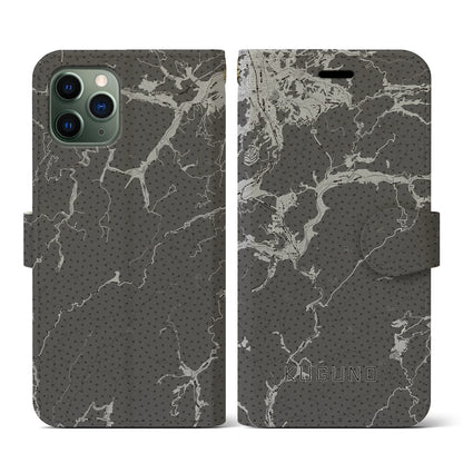 【久々野（岐阜県）】地図柄iPhoneケース（手帳タイプ）