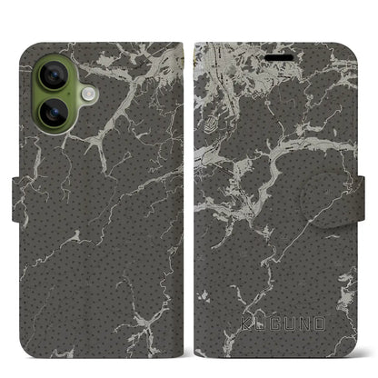 【久々野（岐阜県）】地図柄iPhoneケース（手帳タイプ）