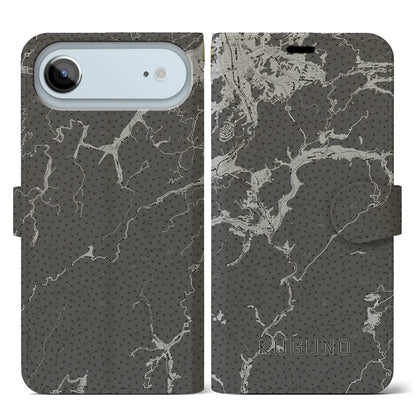 【久々野（岐阜県）】地図柄iPhoneケース（手帳タイプ）