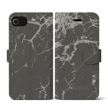 【久々野（岐阜県）】地図柄iPhoneケース（手帳タイプ）