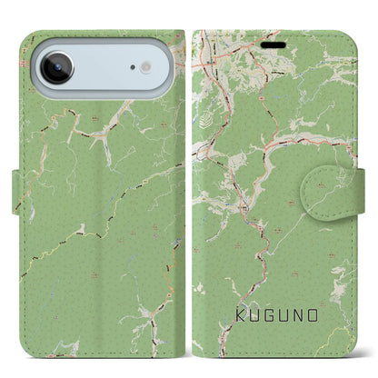 【久々野（岐阜県）】地図柄iPhoneケース（手帳タイプ）