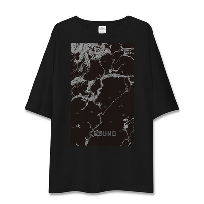 【久々野（岐阜県）】地図柄ビッグシルエットTシャツ