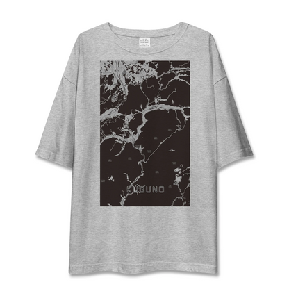 【久々野（岐阜県）】地図柄ビッグシルエットTシャツ