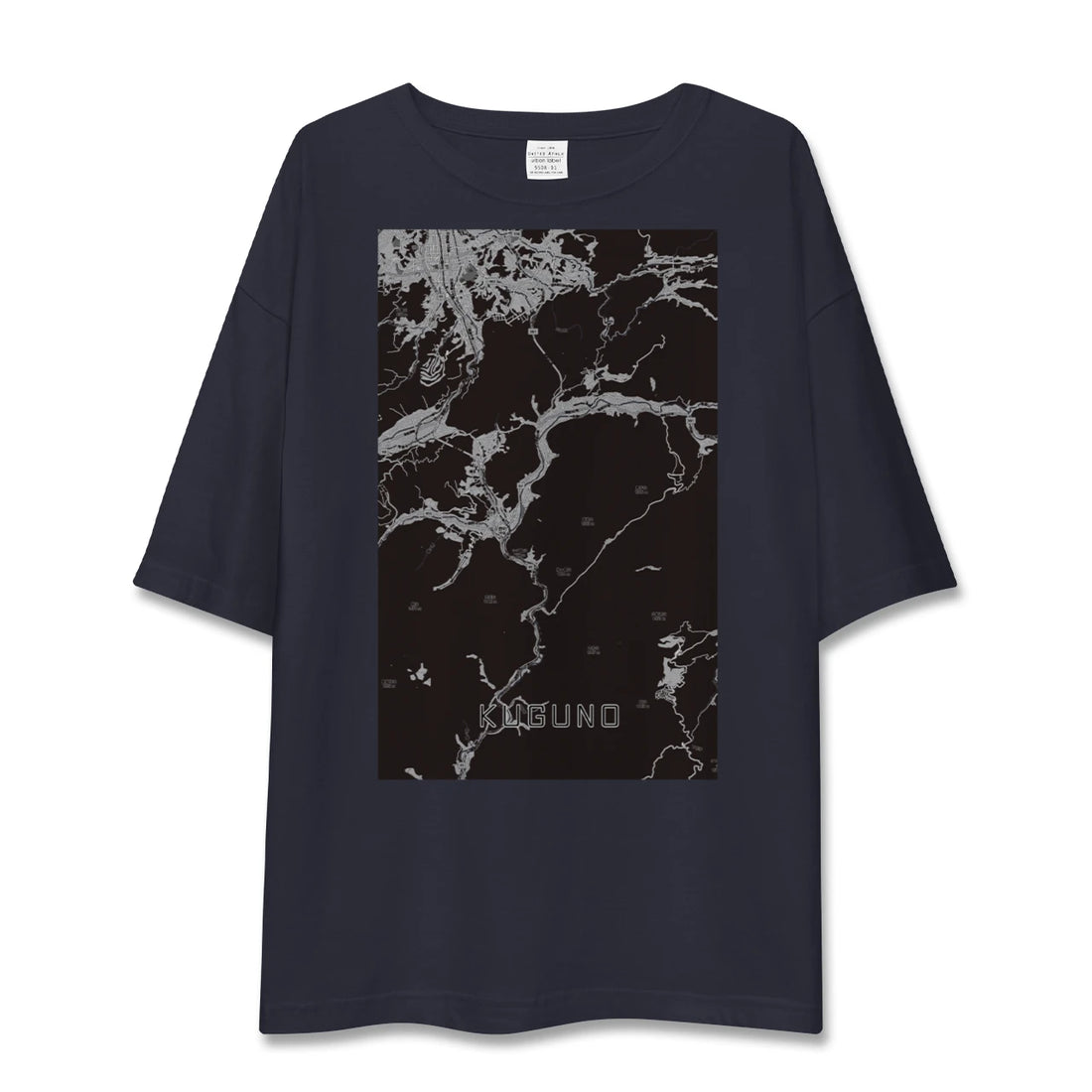 【久々野（岐阜県）】地図柄ビッグシルエットTシャツ
