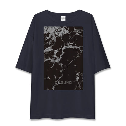 【久々野（岐阜県）】地図柄ビッグシルエットTシャツ