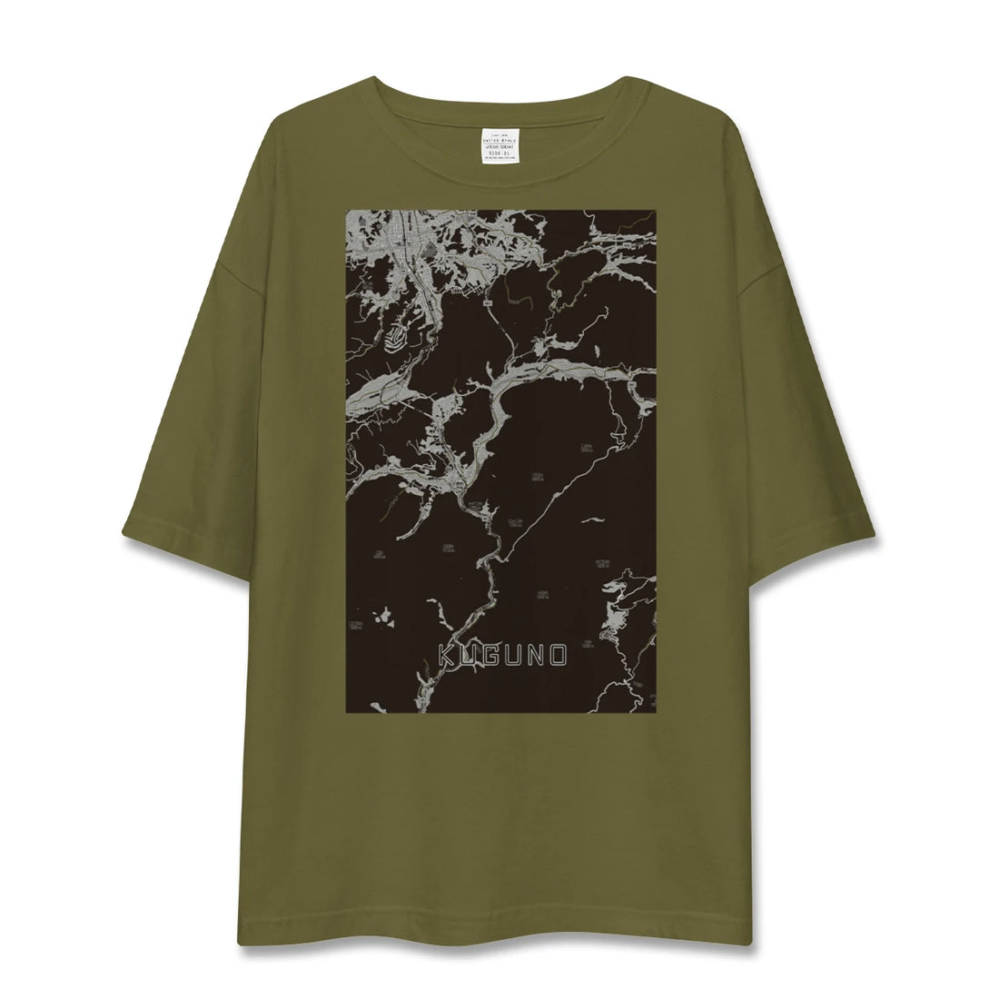 【久々野(岐阜県)】地図柄ビッグシルエットTシャツ